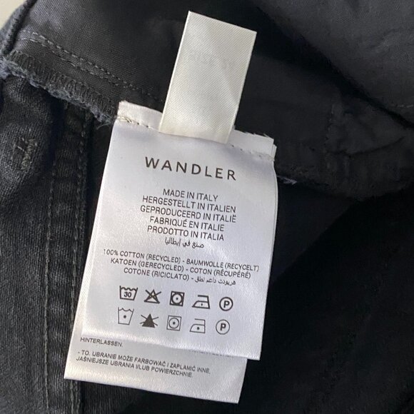 NWT Wandler Comfort Poppy Black Straight Leg Black Denim Jeans - Picture 13 of 16
